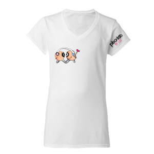 V Neck T-Shirt Headphone